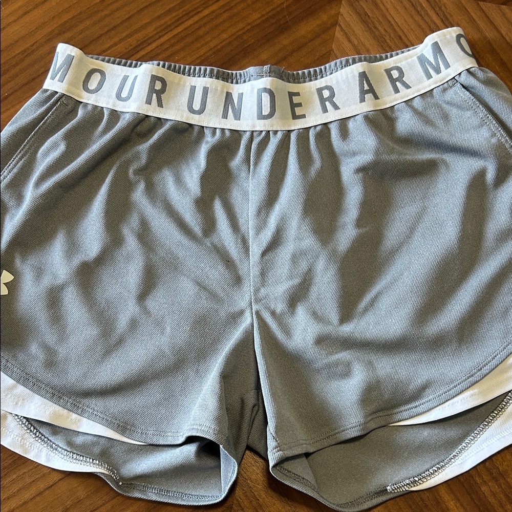 Under Armour Light Gray Performance Shorts